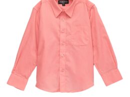 Ferrecci Boys Cotton Blend Coral Dress Shirt