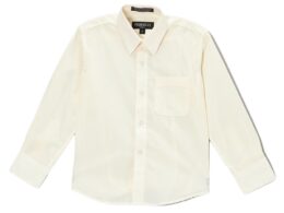 Ferrecci Boys Cotton Blend Off White Dress Shirt