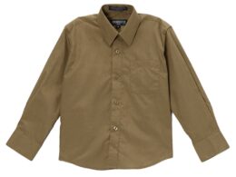Ferrecci Boys Cotton Blend Olive Dress Shirt