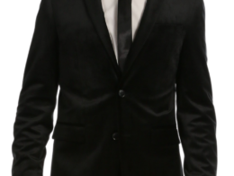 Ferrecci Men's Black MARQUEE Velvet Blazer