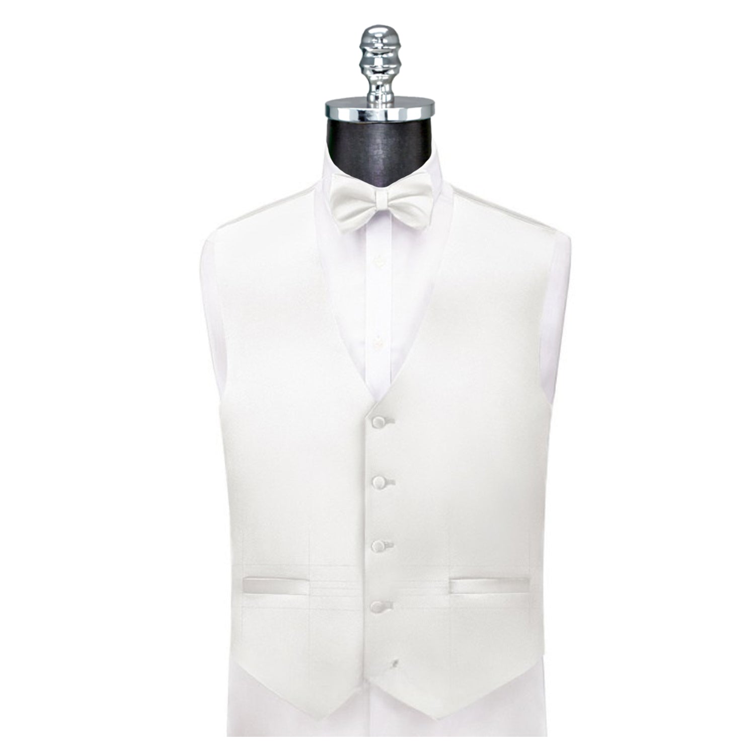 Ferrecci Mens Solid Wedding Prom Grad Choir Band 4pc Vest Set - Image 71