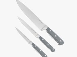 Superior 3-Piece Kitchen Knife Set- Gray