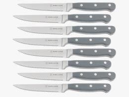 Superior Set of 8 Steak Knives - Gray