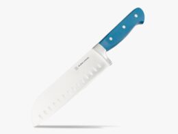 Superior 7 inch Santoku Knife - Royal Blue