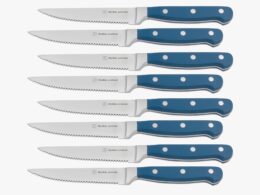 Superior Set of 8 Steak Knives - Royal Blue