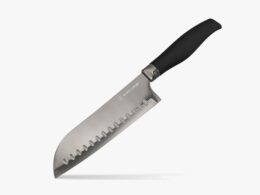 Titan 7 inch Santoku Knife - Black