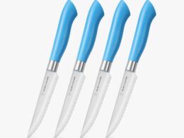 EcoCut 4 Piece Steak Knife Set, Blue