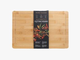 Bamboo Wood Cutting Board: Large – (17.72” x 11.81”)  Durable, Eco-Friendly Chopping Board
