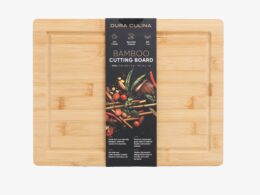Bamboo Wood Cutting Board: Small – (11.81” x 9.06”) Durable, Eco-Friendly Chopping Board