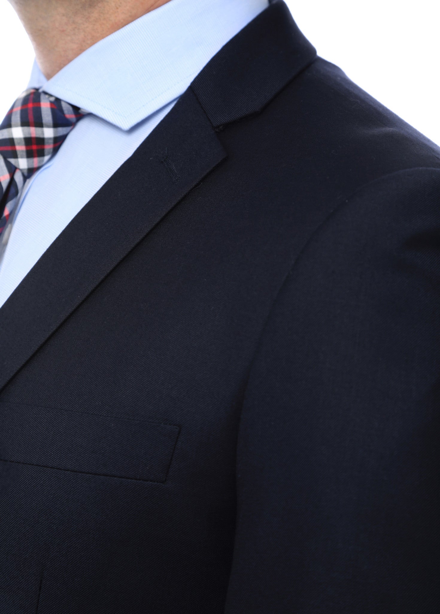 Finn Gold Button Slim Fit Navy Blazer - Image 4