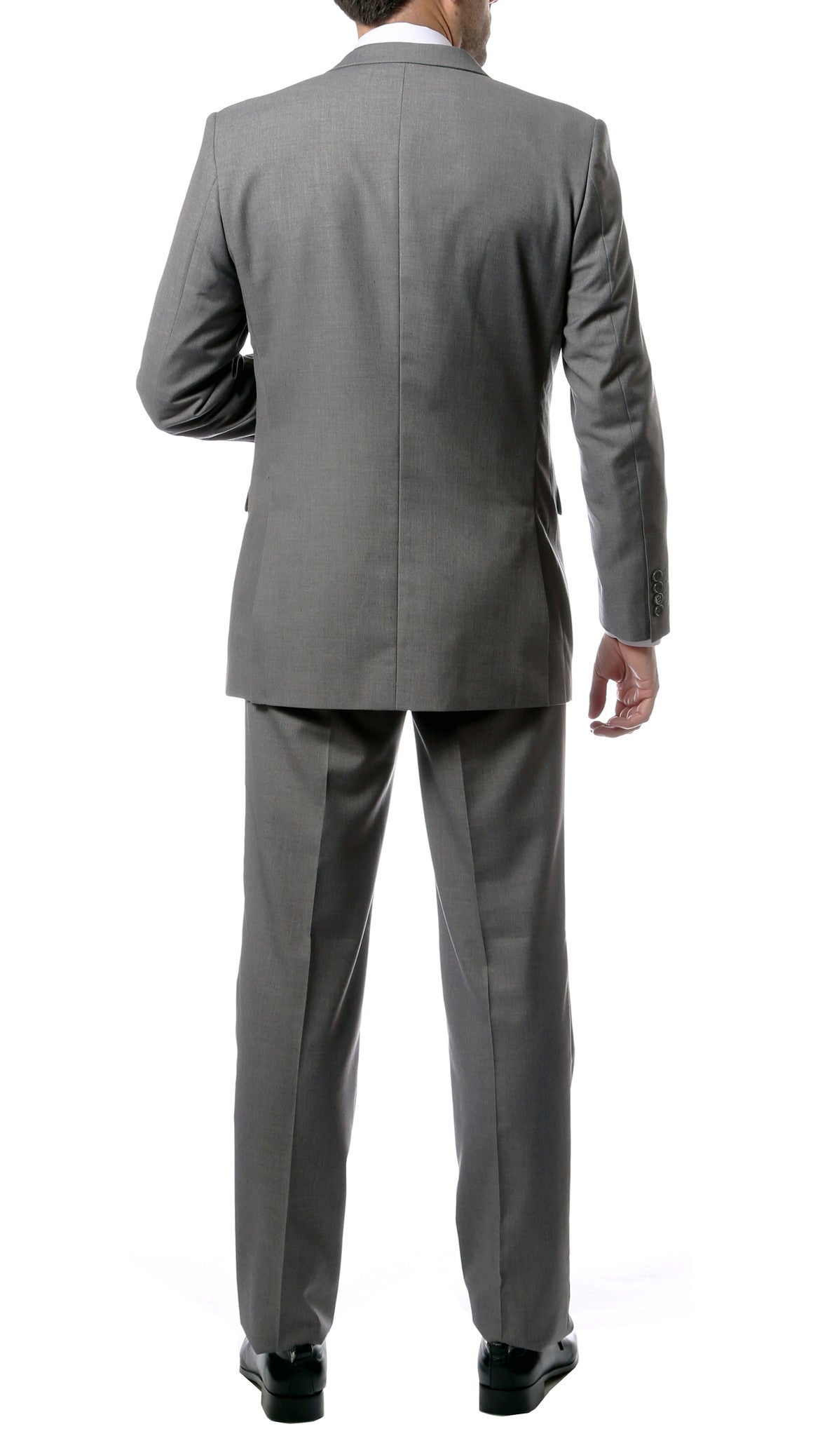 Premium FNL22R Mens 2 Button Regular Fit Grey Suit - Image 4