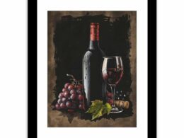 Red Wine Frame Print