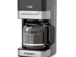 1.8L Visible Water Window Electric Drip Coffee Maker Semi-Auto for Office Use