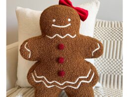 Ms. Gingerbread Shaped Pillow