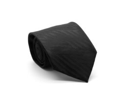 Mens Dads Classic Black Geometric Pattern Business Casual Necktie & Hanky Set IO-3