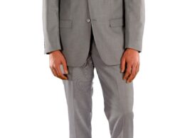 Light Grey Slim Fit Suit - 3PC - JAX
