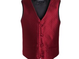Ferrecci Boys 300 Series Vest Set Wine