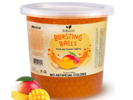 7 LB Mango Flavored Popping Boba