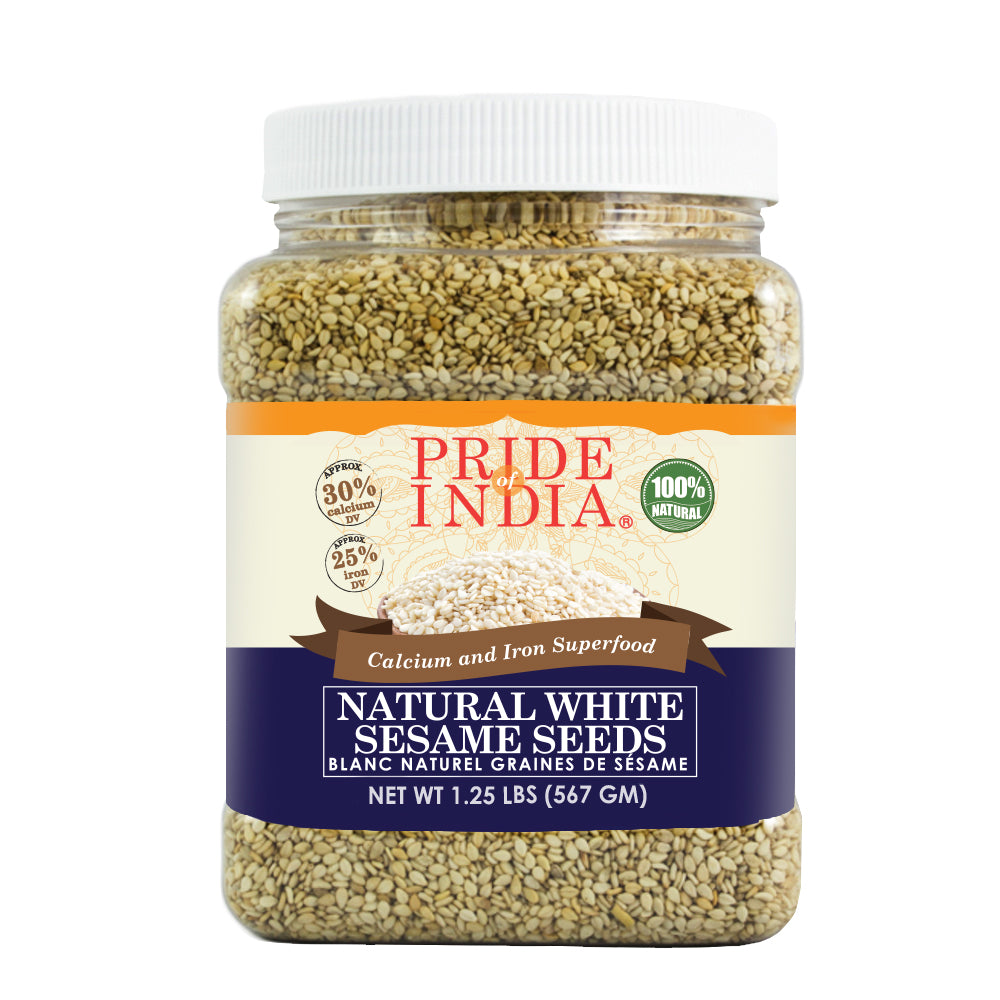 White Sesame Seeds Raw Unhulled - Calcium & Iron Superfood Jar - Image 6