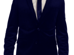 Ferrecci Men's Navy MARQUEE Velvet Blazer