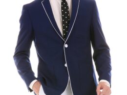 Mens Porter Navy Slim Fit Blazer