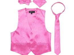 Premium Boys Fuchsia Solid Vest 600