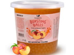 7 LB Peach Flavored Popping Boba