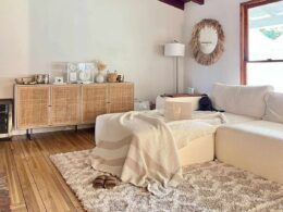 Prompton Cream Plush Area Rug