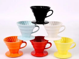 Ceramic Coffee Dripper – Engine-Style Pour Over (Reusable, 1–4 Cups)