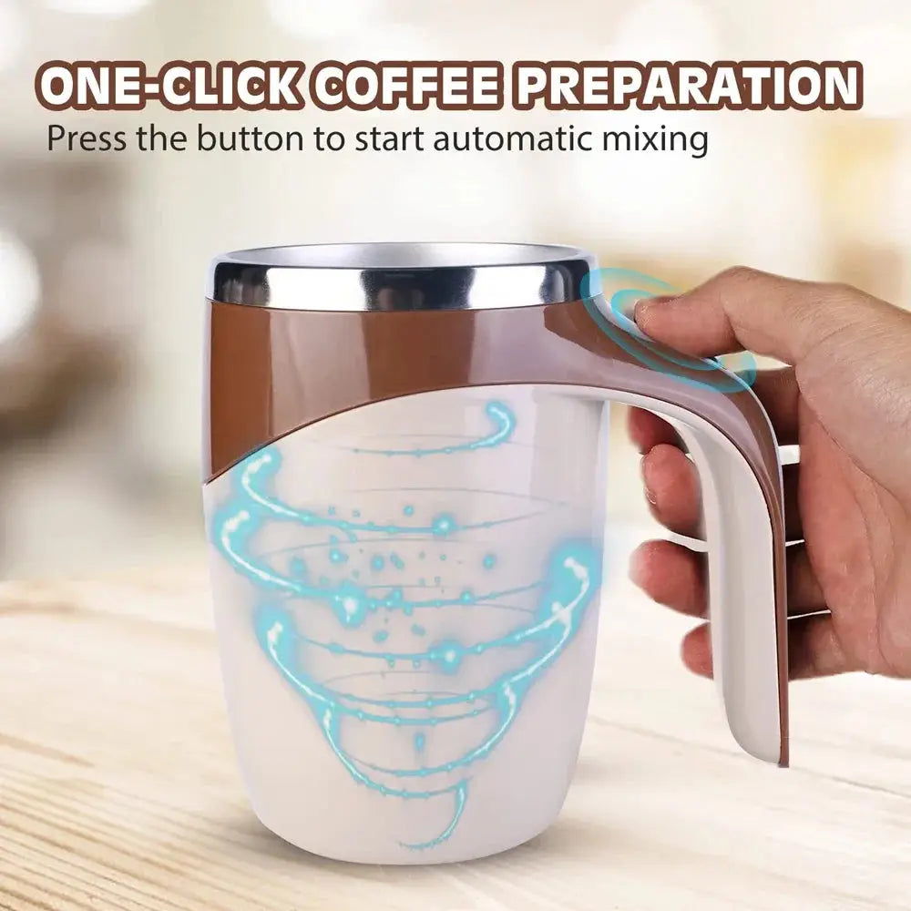 Automatic stirring cup portable rechargeable stainless steel suitable for home travel - Image 2