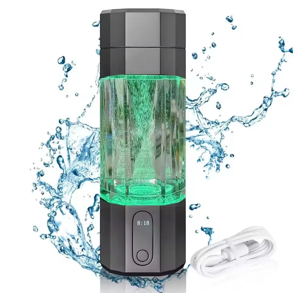 2025 10000PPB Hydrogen Water Bottle with Colorful Light & Valve - Image 9
