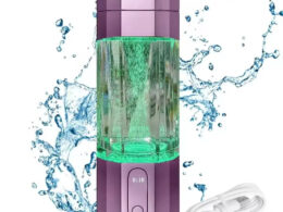 2025 10000PPB Hydrogen Water Bottle with Colorful Light & Valve