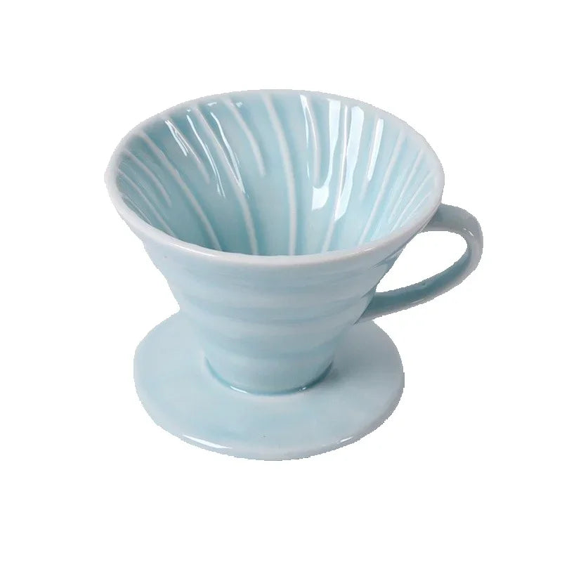 Ceramic Coffee Dripper – Engine-Style Pour Over (Reusable, 1–4 Cups) - Image 13