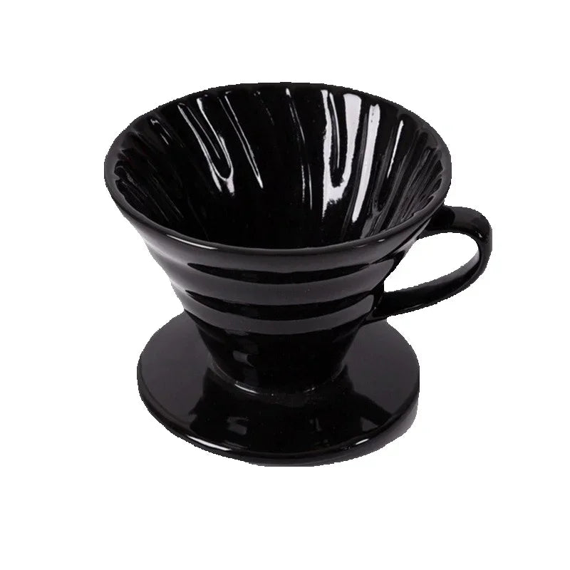 Ceramic Coffee Dripper – Engine-Style Pour Over (Reusable, 1–4 Cups) - Image 7