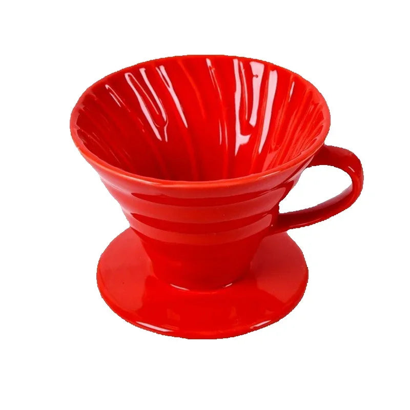 Ceramic Coffee Dripper – Engine-Style Pour Over (Reusable, 1–4 Cups) - Image 16