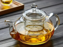 High Borosilicate Glass  Flower Teapot Set: Heat-Resistant, Filterable, 400ml/1000ml"