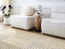Deron Mustard Washable Area Rug