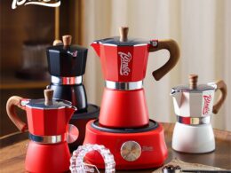 300ml Moka Pot - Italian Espresso Stovetop Coffee Maker for Home Baristas