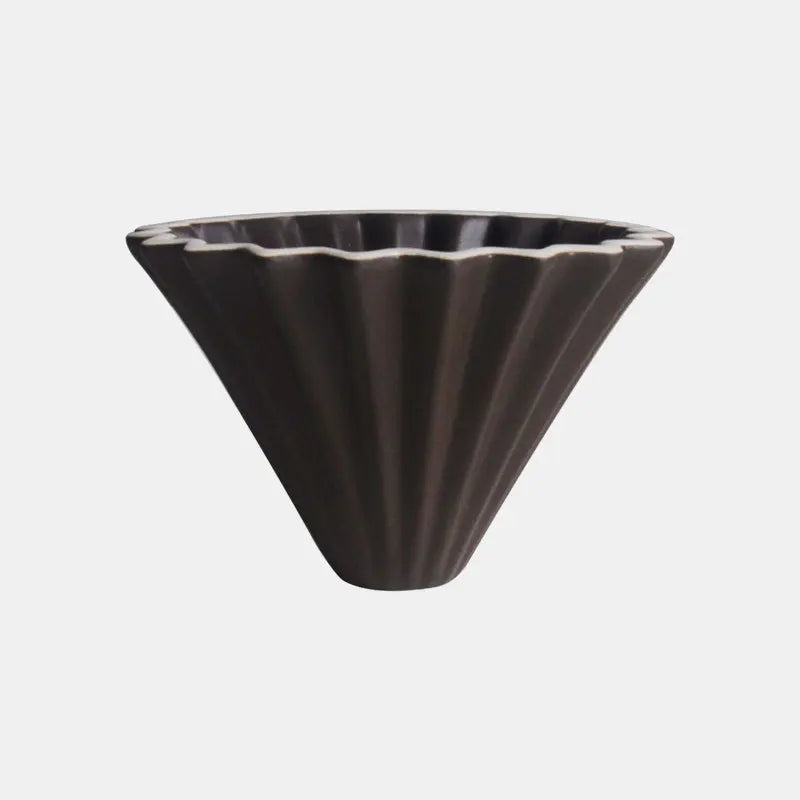 StepUp Coffee Origami Ceramic Pour Over Dripper, Handmade Cone Brewer - Image 38