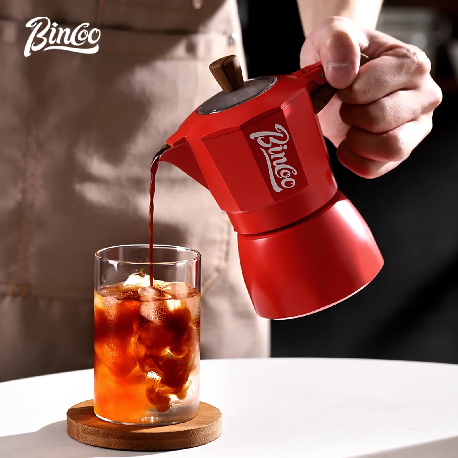 Bincoo Double Valve Coffee Moka Pots – 200-400ml Stovetop Espresso Makers - Image 2