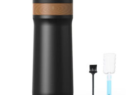 French Press Coffee Maker 2-Layer Filter Mesh Double Walled Stainless Steel