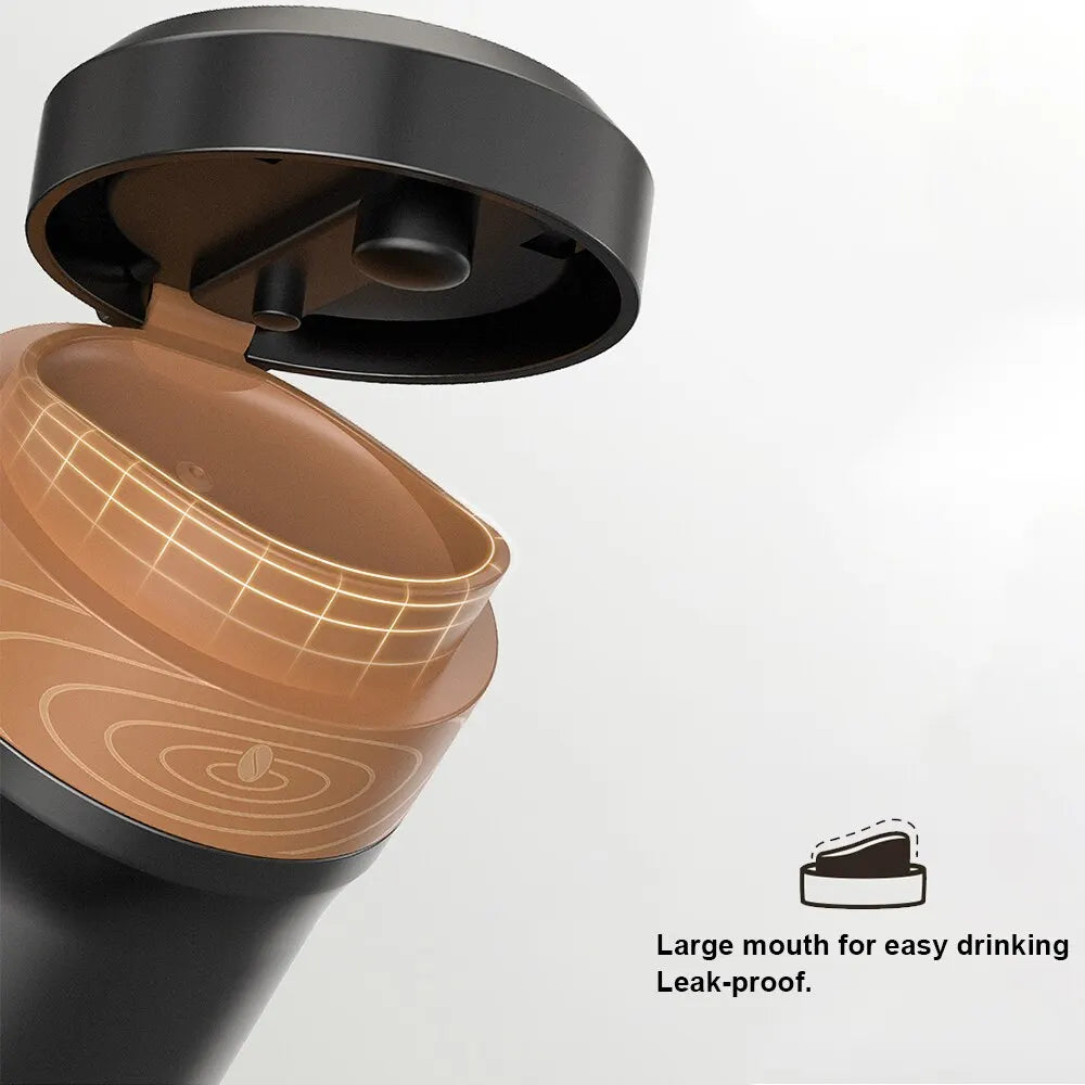 French Press Coffee Maker 2-Layer Filter Mesh Double Walled Stainless Steel - Image 4