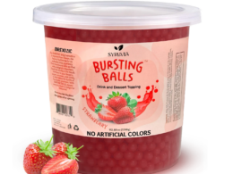 7 LB Strawberry Flavored Popping Boba