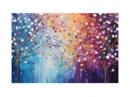 Sparkle Tree Art Canvas Art Print