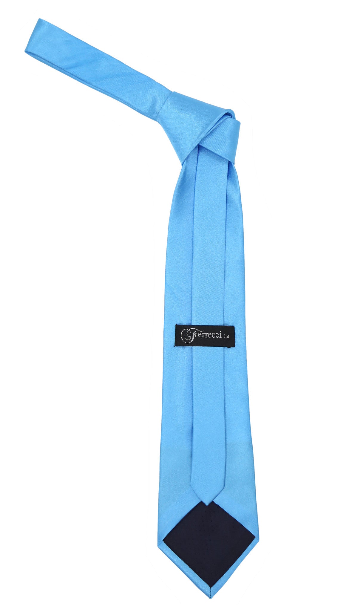Premium Microfiber Turquoise Necktie - Image 2