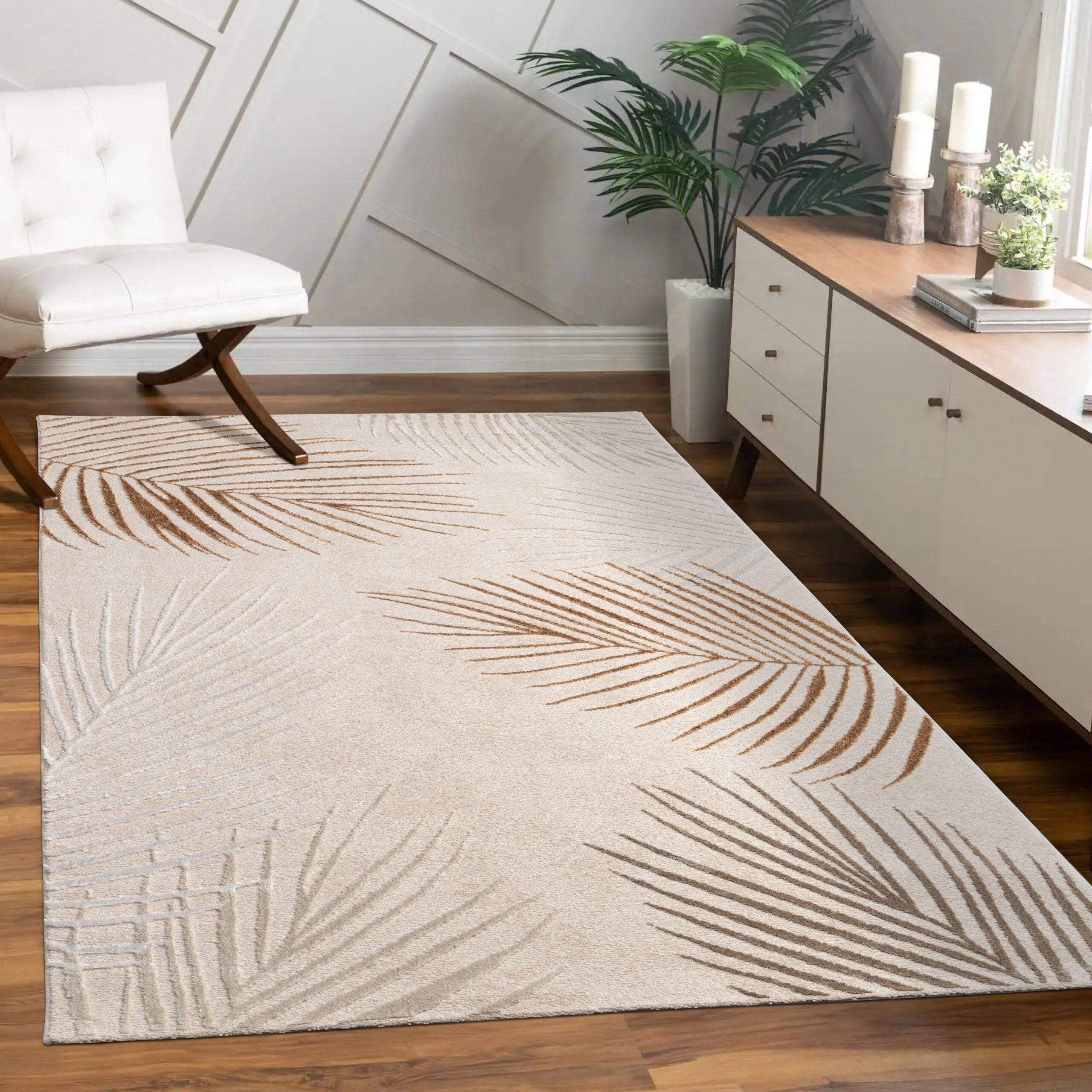 Area Rug Tuana with Elegant Palm Tree Design - Image 7