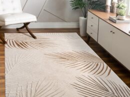 Area Rug Tuana with Elegant Palm Tree Design