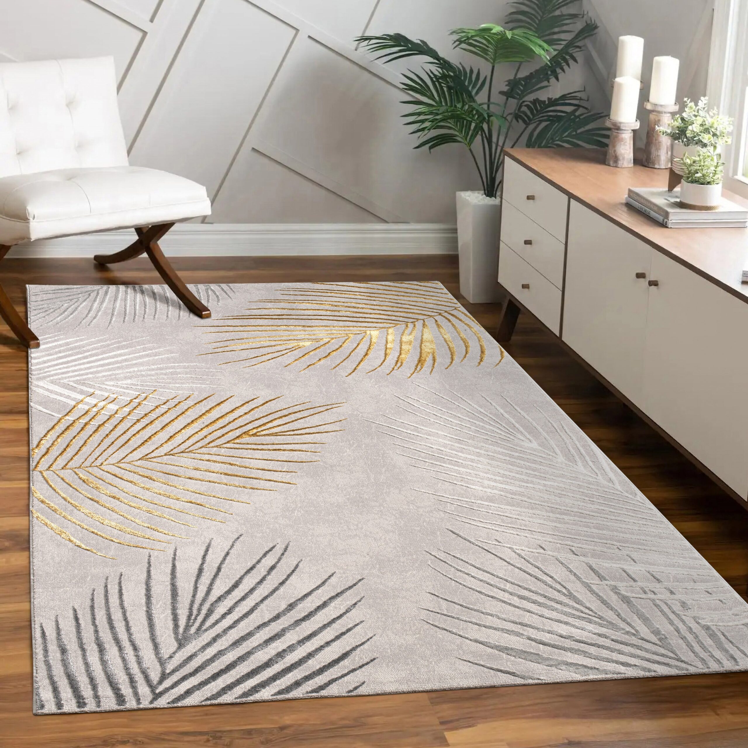 Area Rug Tuana with Elegant Palm Tree Design - Image 12