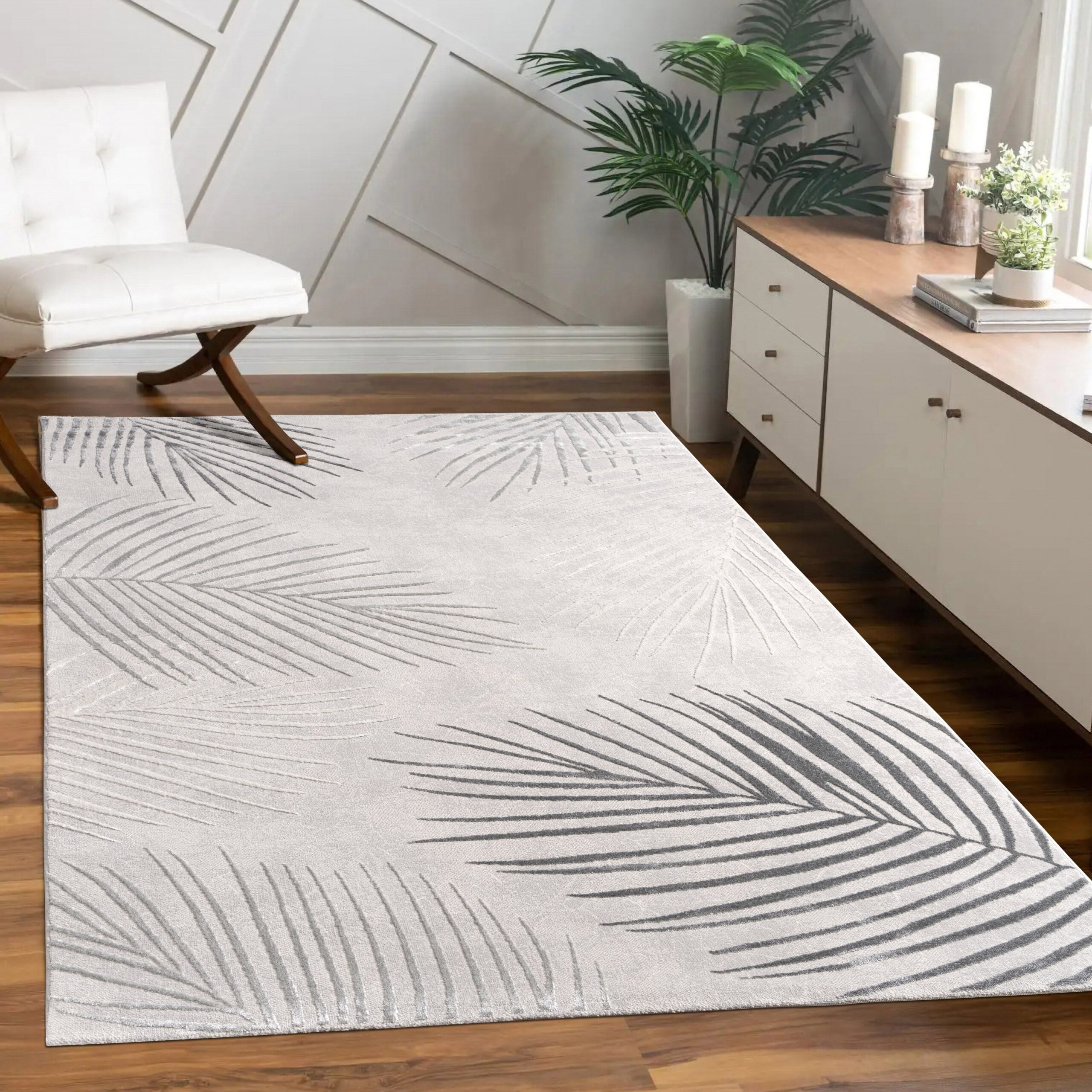 Area Rug Tuana with Elegant Palm Tree Design - Image 17