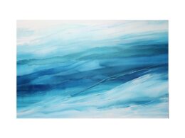 Blue Layer Art Painting Canvas Art Print